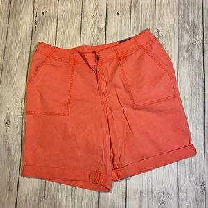NWT Lane Bryant Weekend Short Orange Size 18